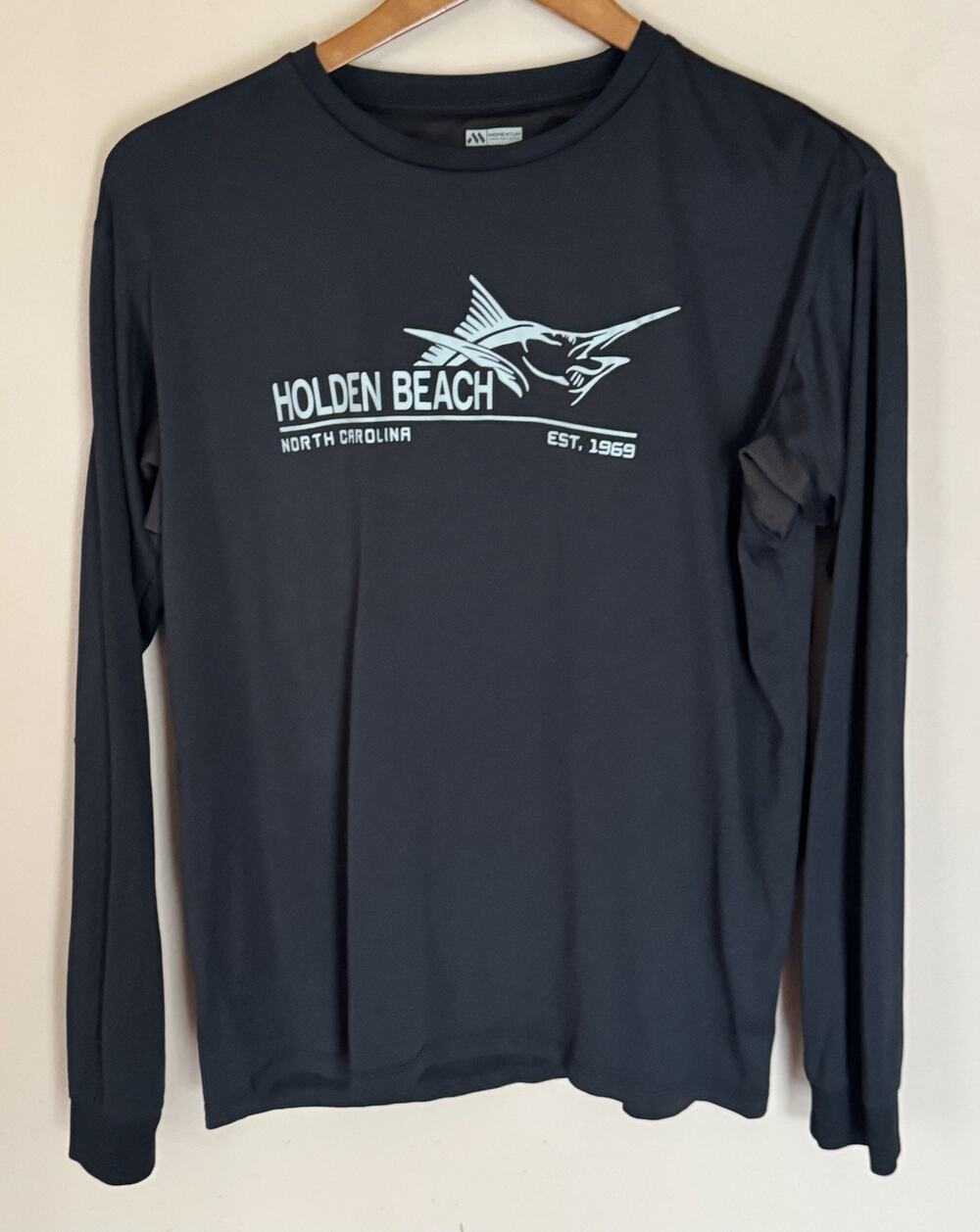 Momentum Holden Beach FL L Black Shirt SPF-50+UV Long Sleeve